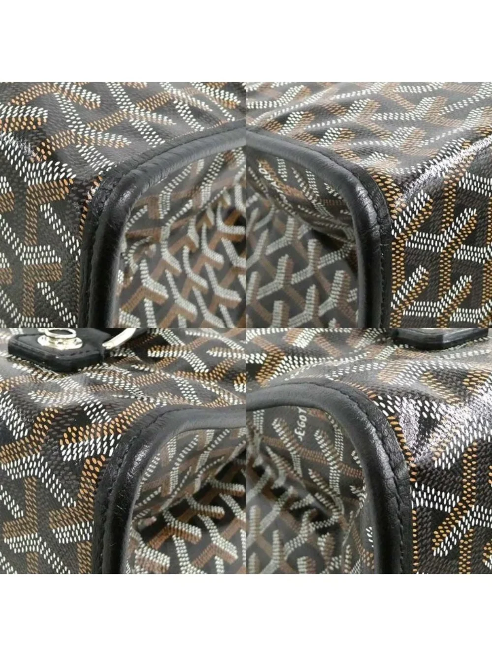 Goyard Saint Leger Backpack Handbag 2-Way Black